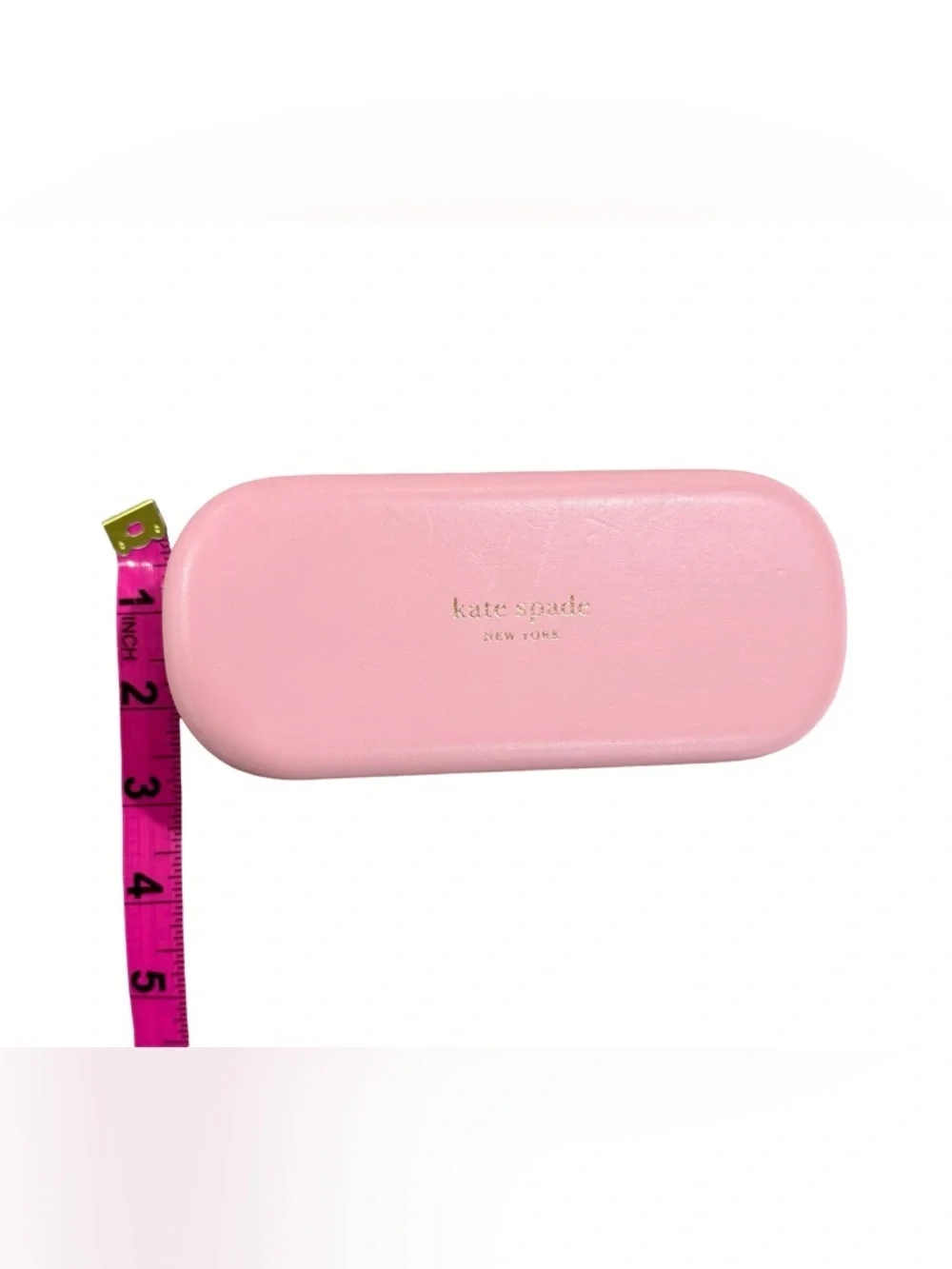 Kate Spade Pink Eyeglasses Sunglasses Hard Case & Cleaning Cloth Set